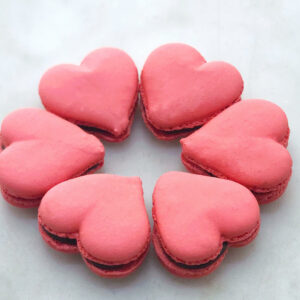 He Loves Me, He Loves Me Not Raspberry Chambord Macarons